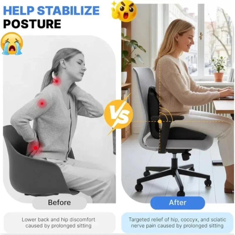 Ergonomic Memory Foam Seat Cushion